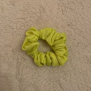 Neon Yellow Scrunchie American Apparel